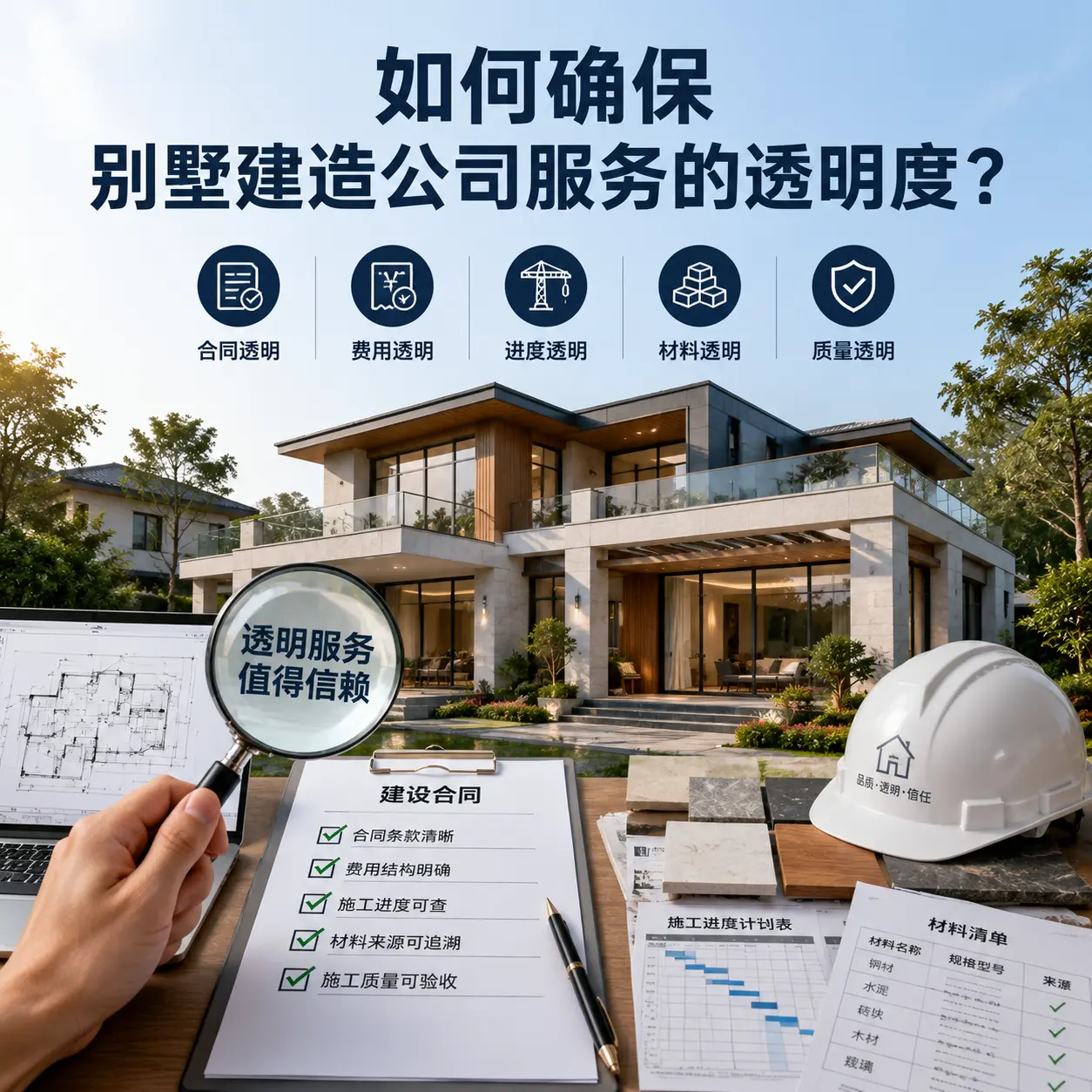 在 罗甸 如何确保别墅建造公司服务的透明度？