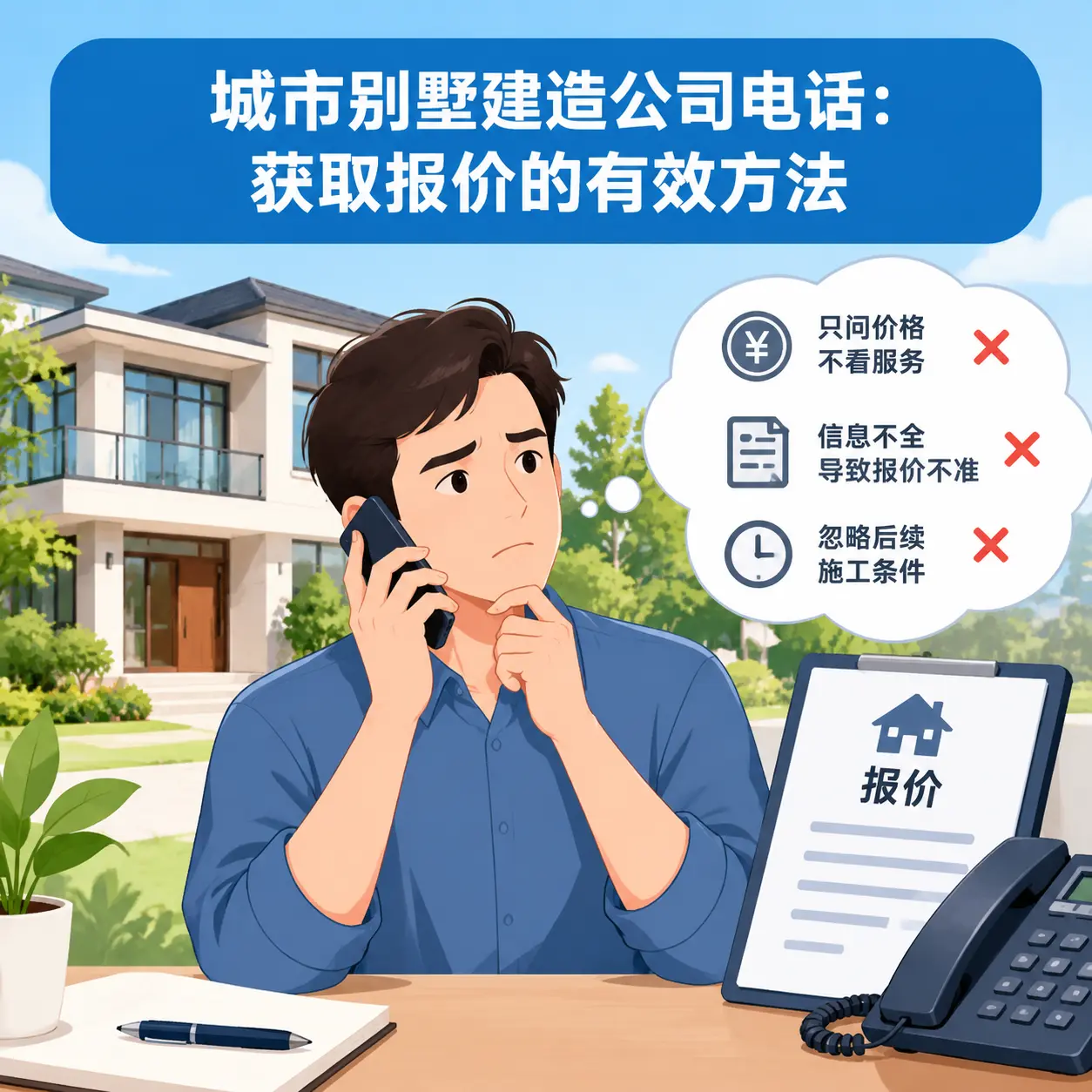 罗甸别墅建造公司电话:获取报价的有效方法