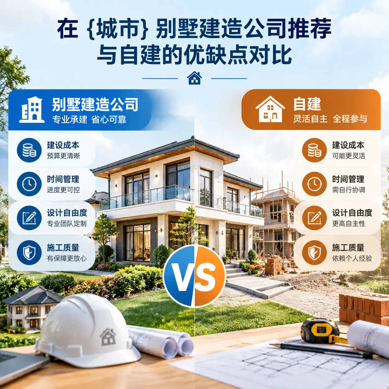 在 罗甸 别墅建造公司推荐与自建的优缺点对比